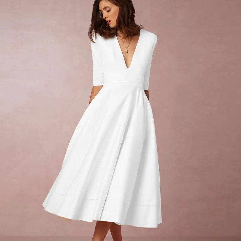 Vestido Vintage de los Años 60 con Falda Acampanada | Ideal para Primavera y Otoño