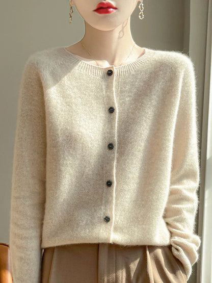 Cárdigan de punto mezcla de lana I Ideal para otoño e invierno