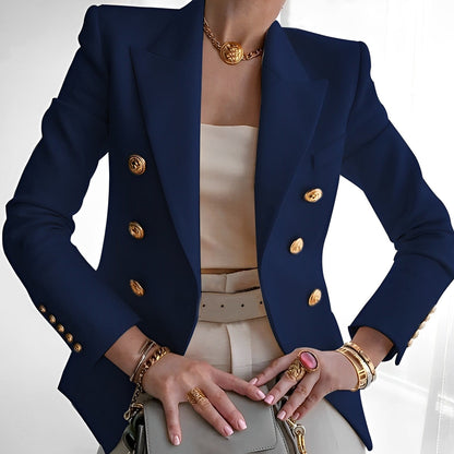 Blazer sartoriale con vestibilità slim e dettagli raffinati I Ideale per la primavera e l'autunno