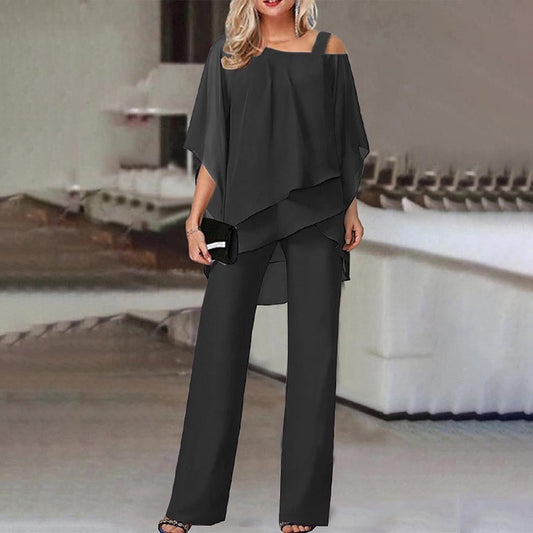 Conjunto de dos piezas con hombros descubiertos I Ideal para primavera y otoño