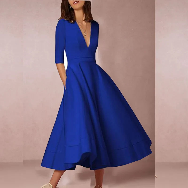 Vestido Vintage de los Años 60 con Falda Acampanada | Ideal para Primavera y Otoño