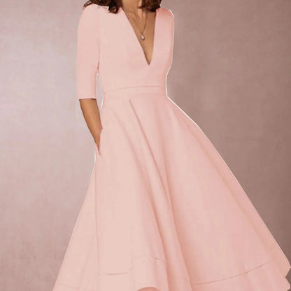 Vestido Vintage de los Años 60 con Falda Acampanada | Ideal para Primavera y Otoño
