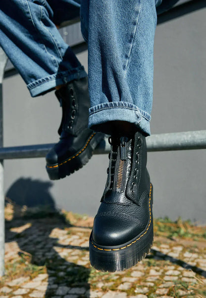 Botines de cuero con tacón y suela duradera I Ideales para otoño e invierno