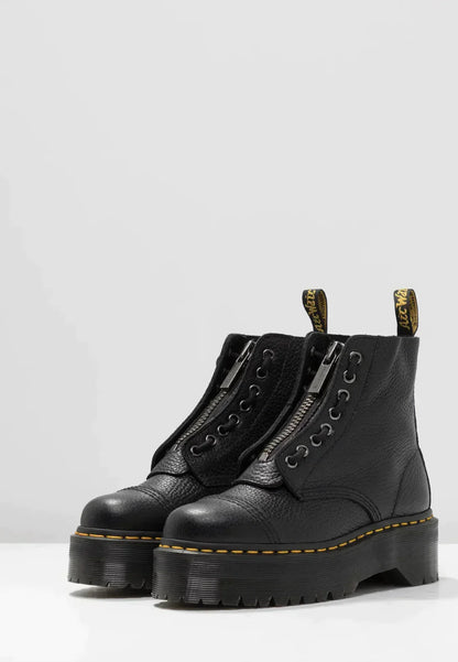 Botines de cuero con tacón y suela duradera I Ideales para otoño e invierno