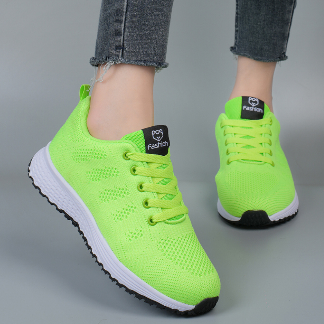 Zapatillas ligeras y transpirables de punto con suela acolchada I Ideales para primavera y verano