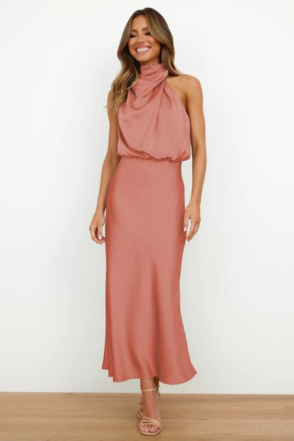 Vestido midi con cinturón para cóctel | Ideal para primavera y otoño