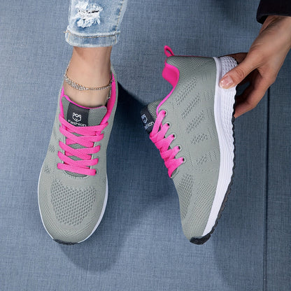 Zapatillas ligeras y transpirables de punto con suela acolchada I Ideales para primavera y verano