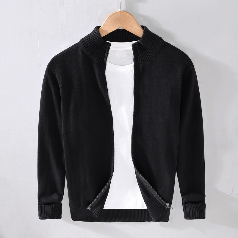 Cárdigan Slim Fit para Hombre de Color Sólido Ideal para Otoño