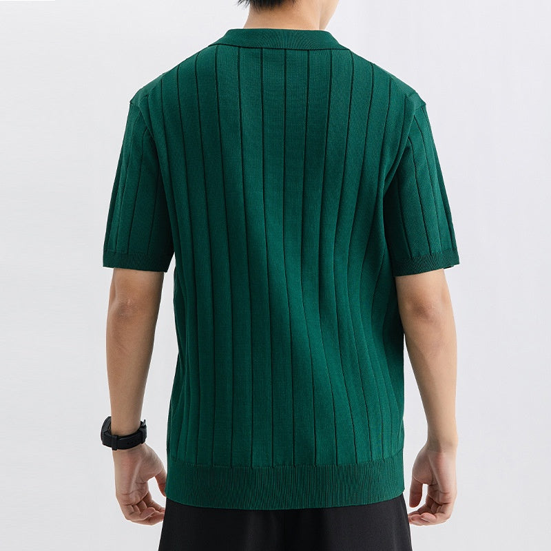 Suéter de Manga Corta Transpirable para Hombre Ideal para Verano