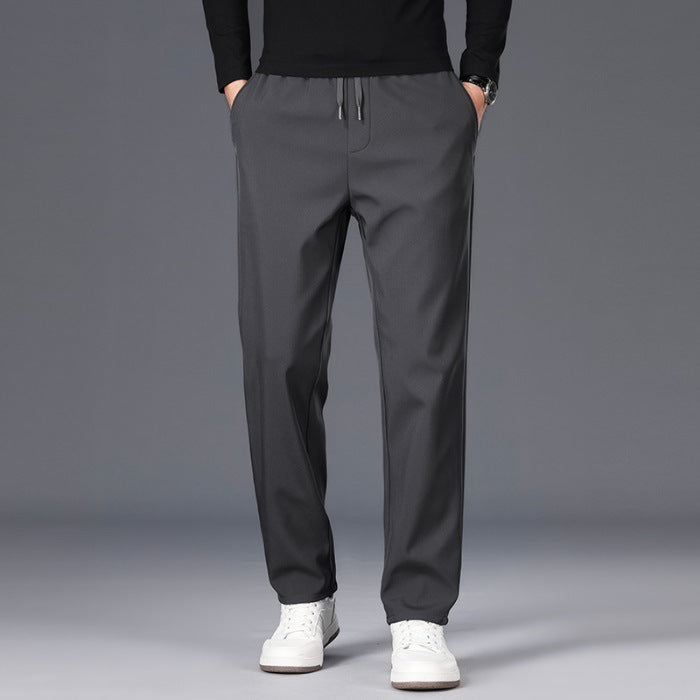 Pantalones de Traje de Negocios Forrados con Polar para Hombre – Ideales para el Invierno