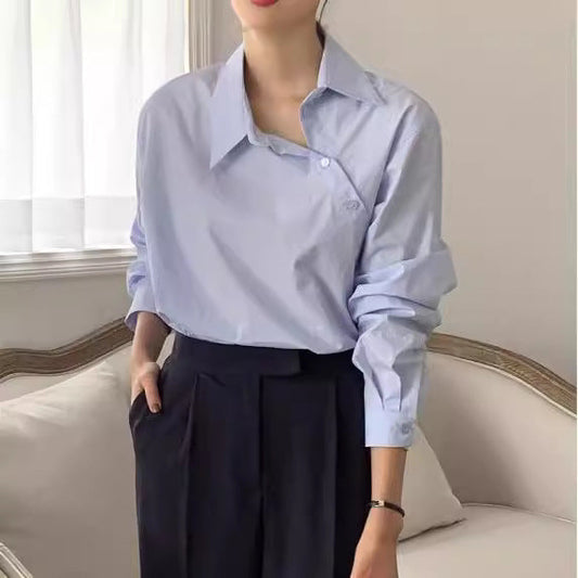 Camisa de Manga Larga Holgada de Algodón para Mujer | Ideal para Todas las Estaciones