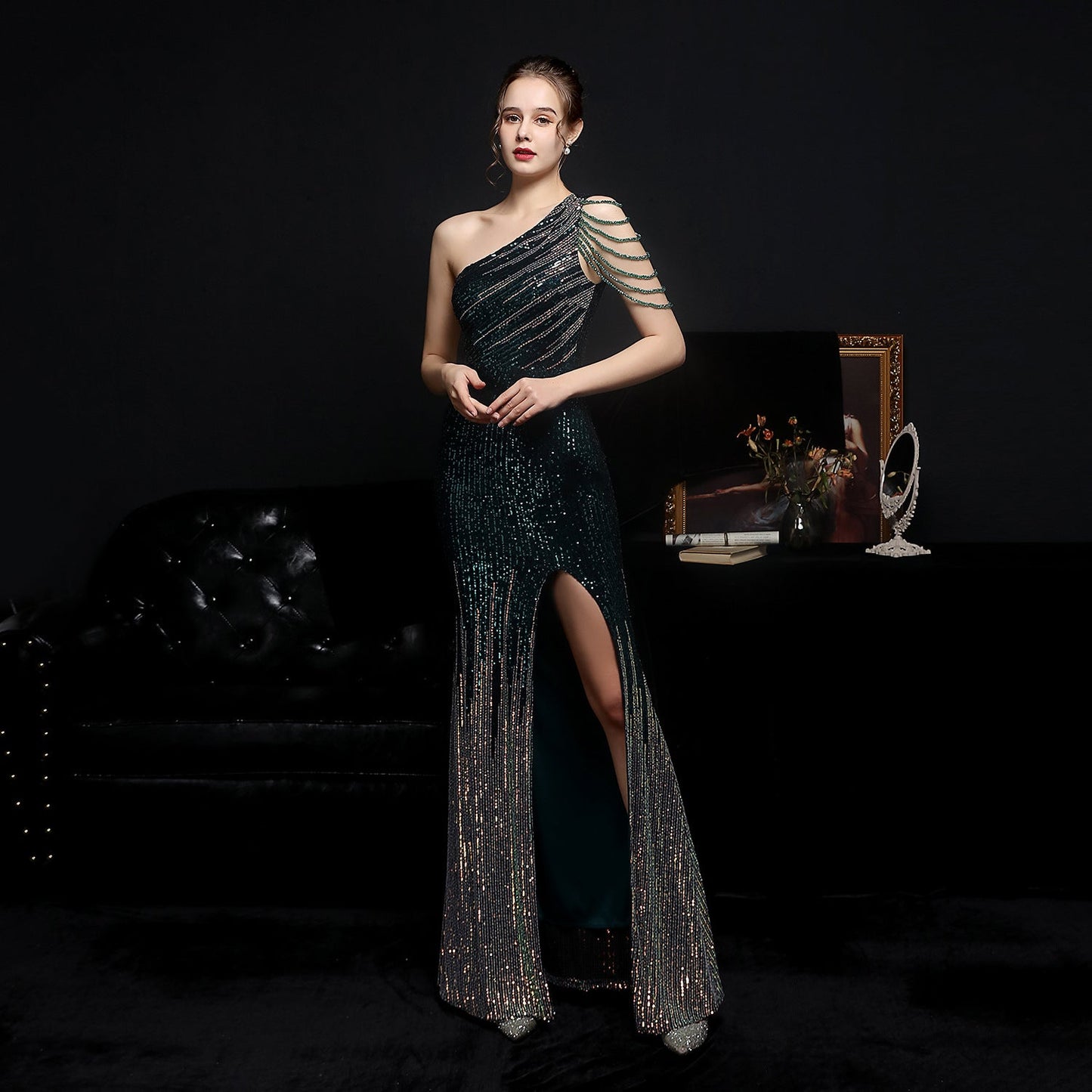 Vestido Largo Elegante para Noche | Ideal para Primavera y Otoño
