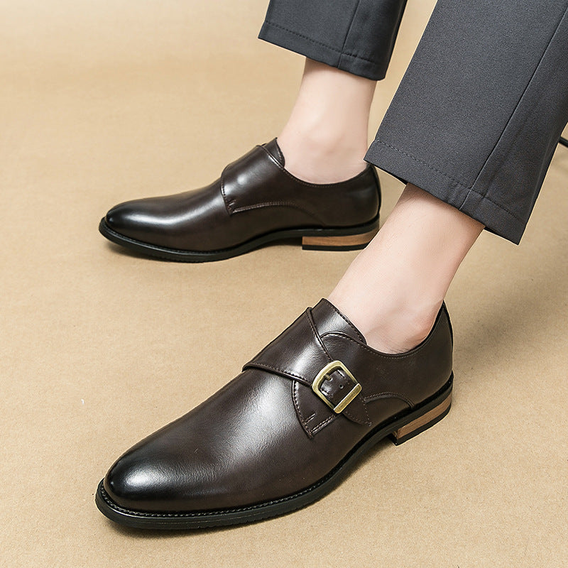 Zapatos de Vestir Deslizantes para Hombre en Piel con Suela Aumentadora de Altura | Ideal para Todas las Temporadas