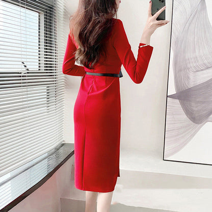 Vestido Elegante Ajustado hasta la Rodilla – Ideal para Primavera y Otoño