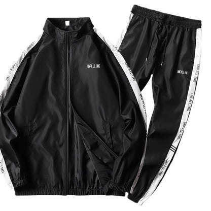 Conjunto Deportivo de Dos Piezas para Hombre con Mangas Largas – Ideal para Primavera y Otoño