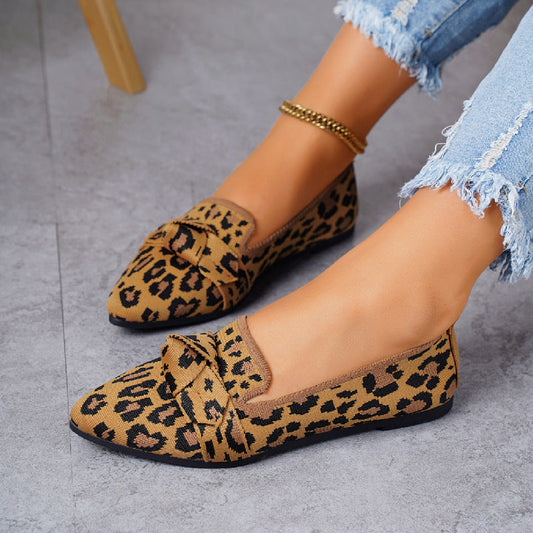 Zapatos Planos de Punta con Lazo y Malla Superior | Ideales para Primavera y Verano