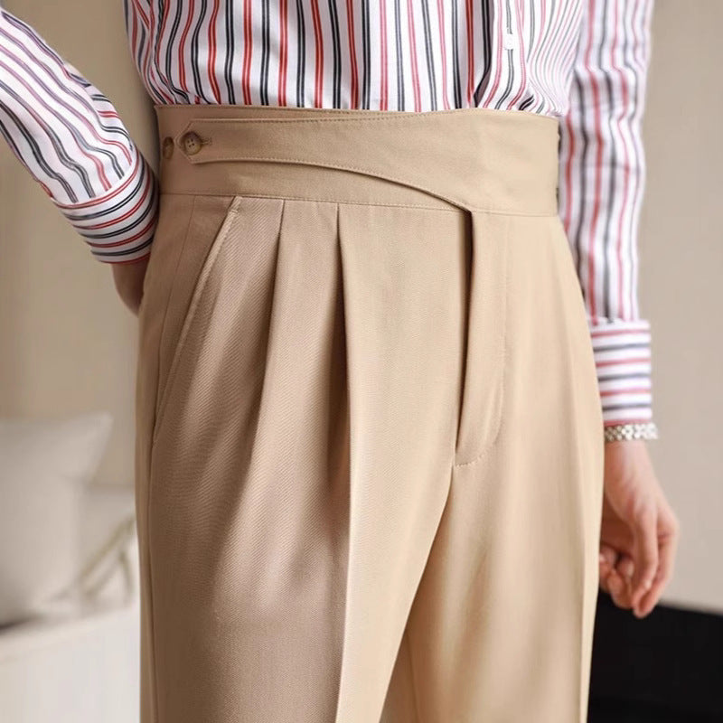 Pantalones de Negocios Rectos para Hombres Ideales para Primavera y Otoño