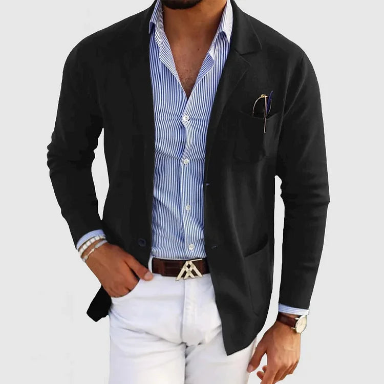 Blazer Clásico de Hombre de un Solo Botón | Ideal para Otoño e Invierno