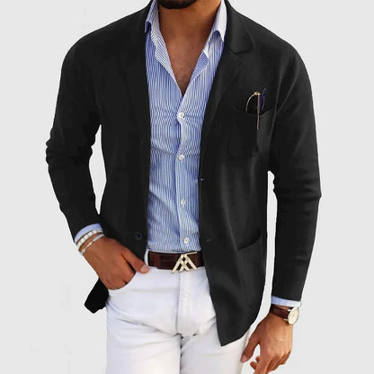 Blazer Clásico de Hombre de un Solo Botón | Ideal para Otoño e Invierno