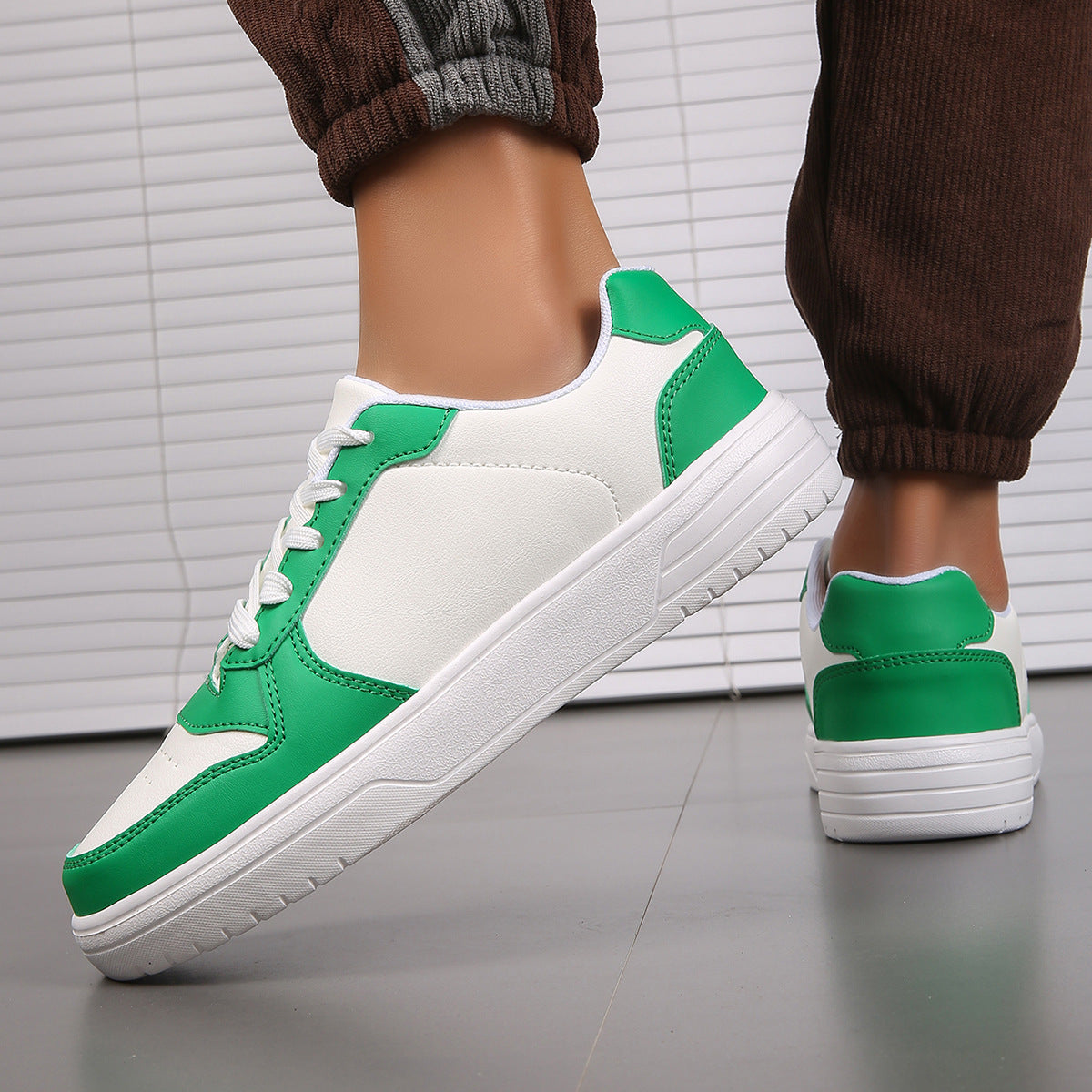 Zapatos Deportivos de Cuero Transpirable para Hombre | Ideales para Primavera y Otoño