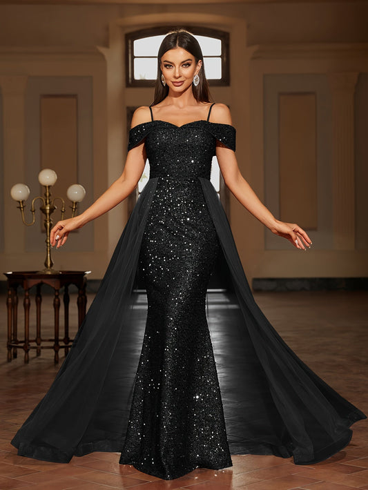 Vestido Largo de Noche con Cintura Ajustada y Falda Fluida | Ideal para Primavera y Verano