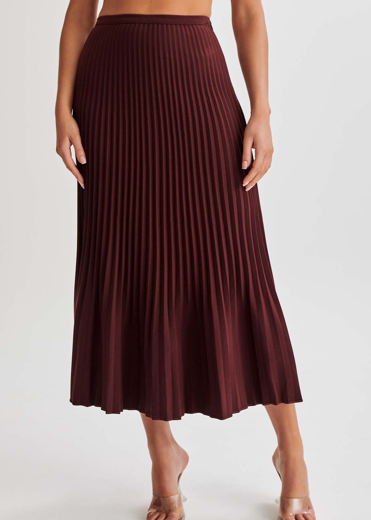 Falda Larga Plisada en Color Sólido | Ideal para Verano