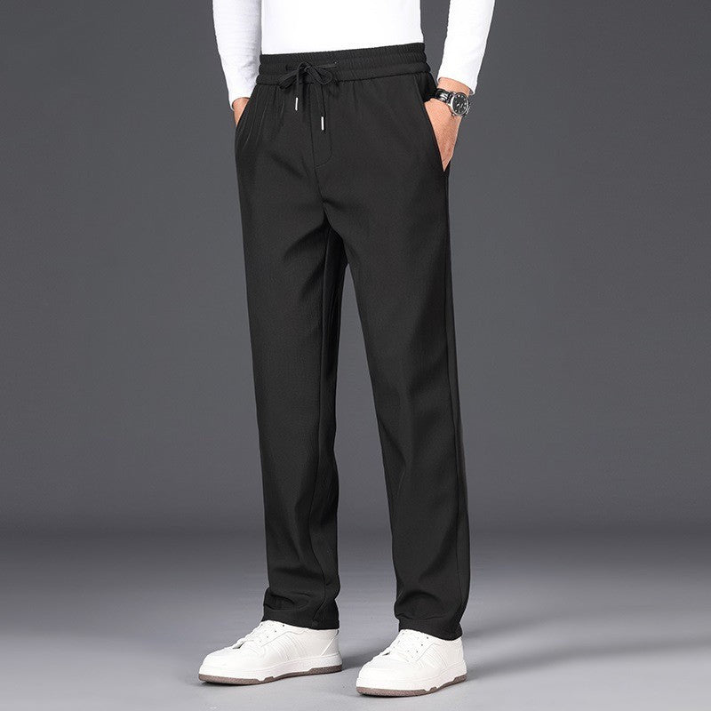 Pantalones de Traje de Negocios Forrados con Polar para Hombre – Ideales para el Invierno