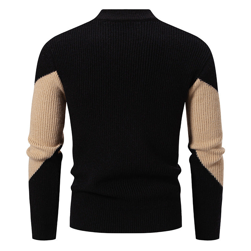 Suéter Holgado Grueso para Hombre con Mangas Largas, Ideal para Otoño