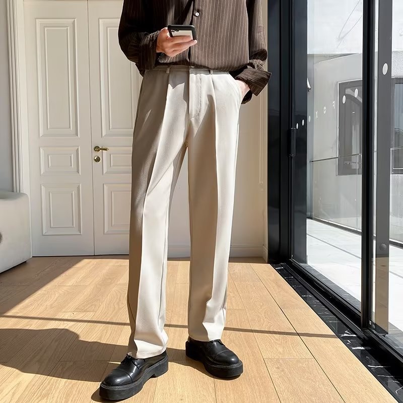 Title: Pantalones Holgados Rectos para Hombre – Ideales para Primavera y Otoño