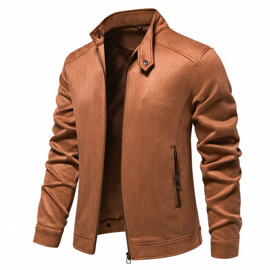 Abrigo Ligero para Hombre de Mezcla de Poliéster con Bolsillos Laterales | Ideal para Primavera y Otoño