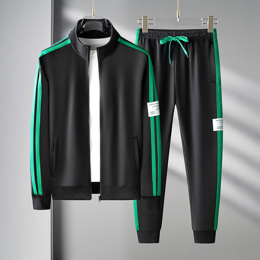 Conjunto de Cardigan Deportivo con Cremallera para Hombre de Dos Piezas | Ideal para Todas las Estaciones