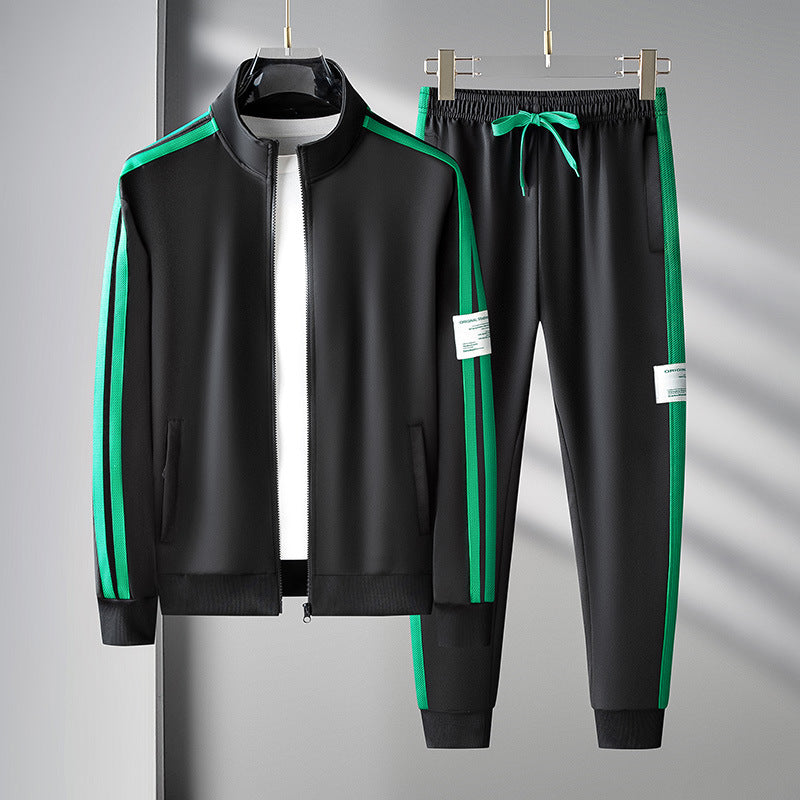 Conjunto de Cardigan Deportivo con Cremallera para Hombre de Dos Piezas | Ideal para Todas las Estaciones