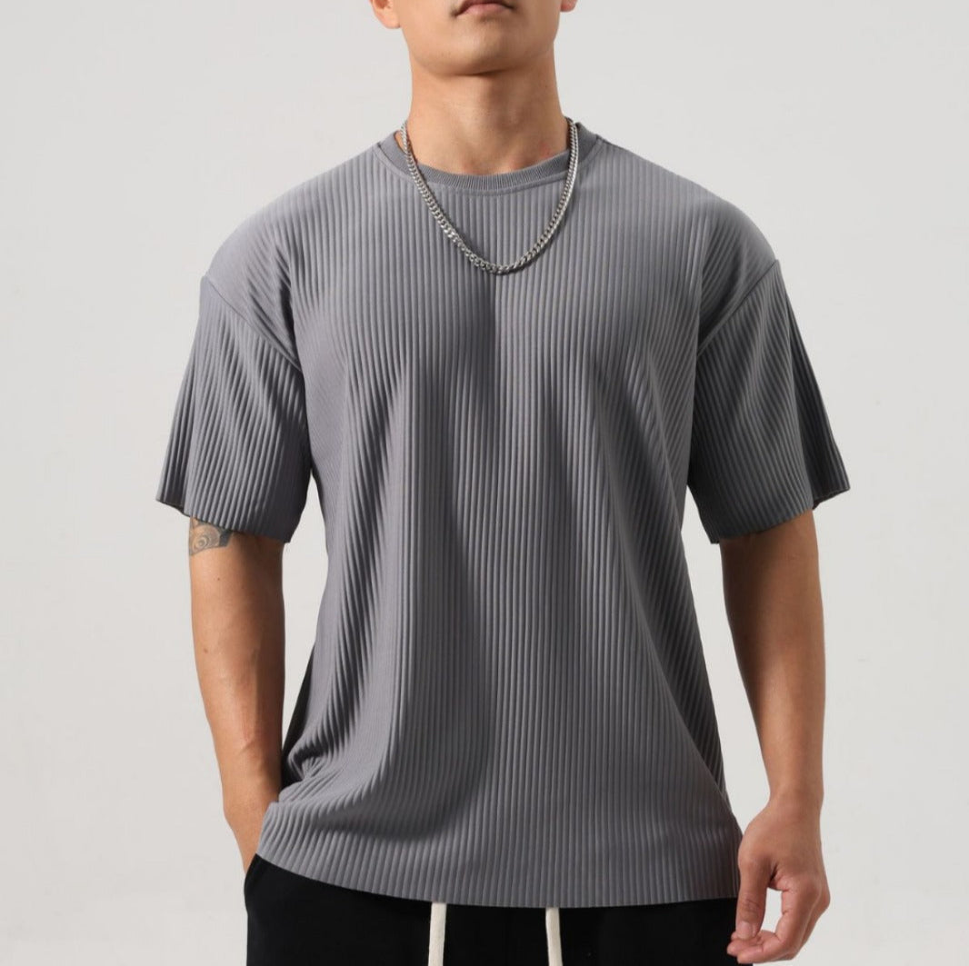 Top Deportivo de Manga Larga a Rayas para Hombre, Suelto, Ideal para Primavera y Otoño