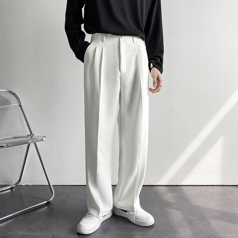 Title: Pantalones Holgados Rectos para Hombre – Ideales para Primavera y Otoño