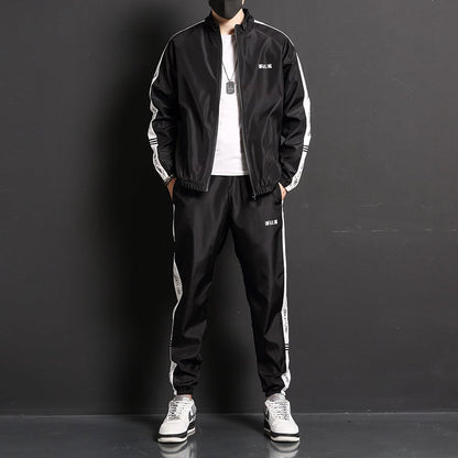 Conjunto Deportivo de Dos Piezas para Hombre con Mangas Largas – Ideal para Primavera y Otoño