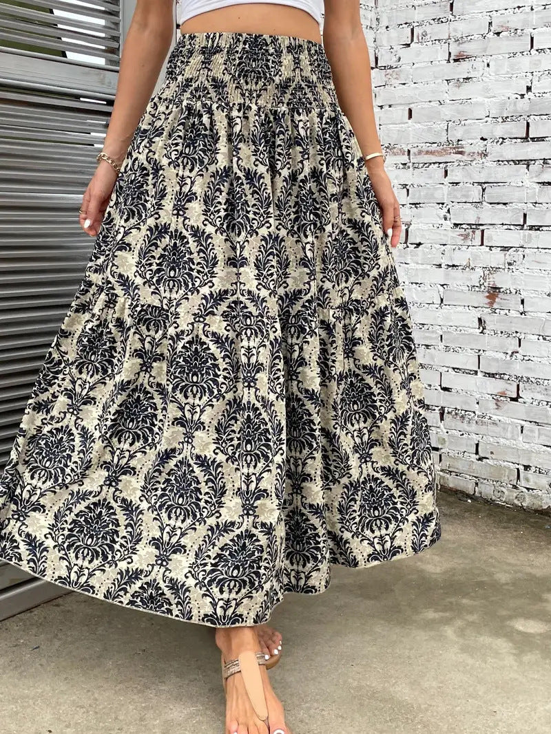 Falda A-Line de Chifón con Estampado Floral | Ideal para el Verano