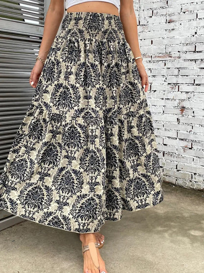 Falda A-Line de Chifón con Estampado Floral | Ideal para el Verano