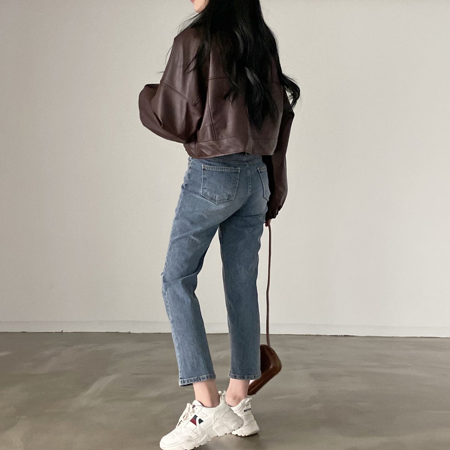 Chaqueta Suelta de Cuero PU | Ideal para Primavera y Otoño