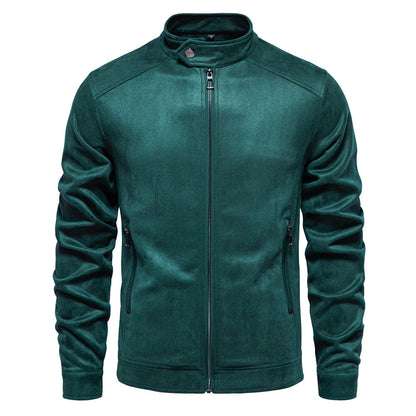 Chaqueta de Trabajo de Ante para Hombres con Forro de Poliéster | Ideal para Otoño y Primavera