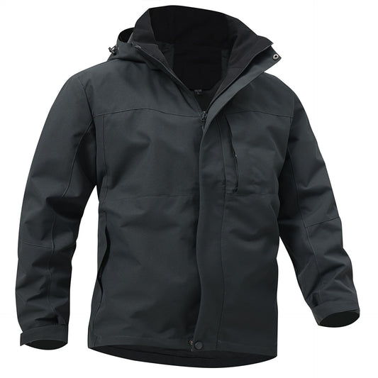 Chaqueta Ligera con Capucha y Bolsillos con Cremallera para Hombre | Ideal para Primavera y Otoño