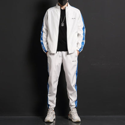 Conjunto Deportivo de Dos Piezas para Hombre con Mangas Largas – Ideal para Primavera y Otoño