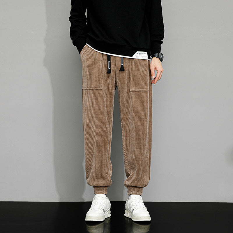 Pantalones Holgados de Pana de Pierna Ancha Ideales para Otoño e Invierno