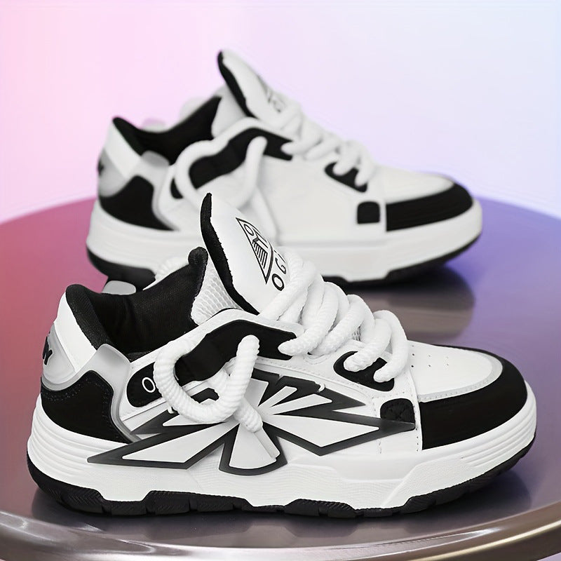 Zapatillas Hombre de Suela Gruesa con Parte Superior de Cuero Sintético | Ideales para Primavera, Verano y Otoño