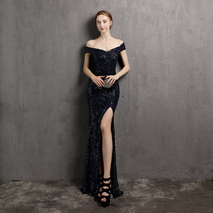 Vestido de Noche Elegante con Silueta Fluida | Ideal para Primavera y Verano