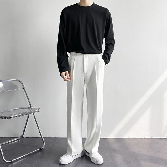 Title: Pantalones Holgados Rectos para Hombre – Ideales para Primavera y Otoño