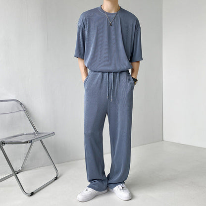 Conjunto de verano plisado transpirable: ideal para climas cálidos