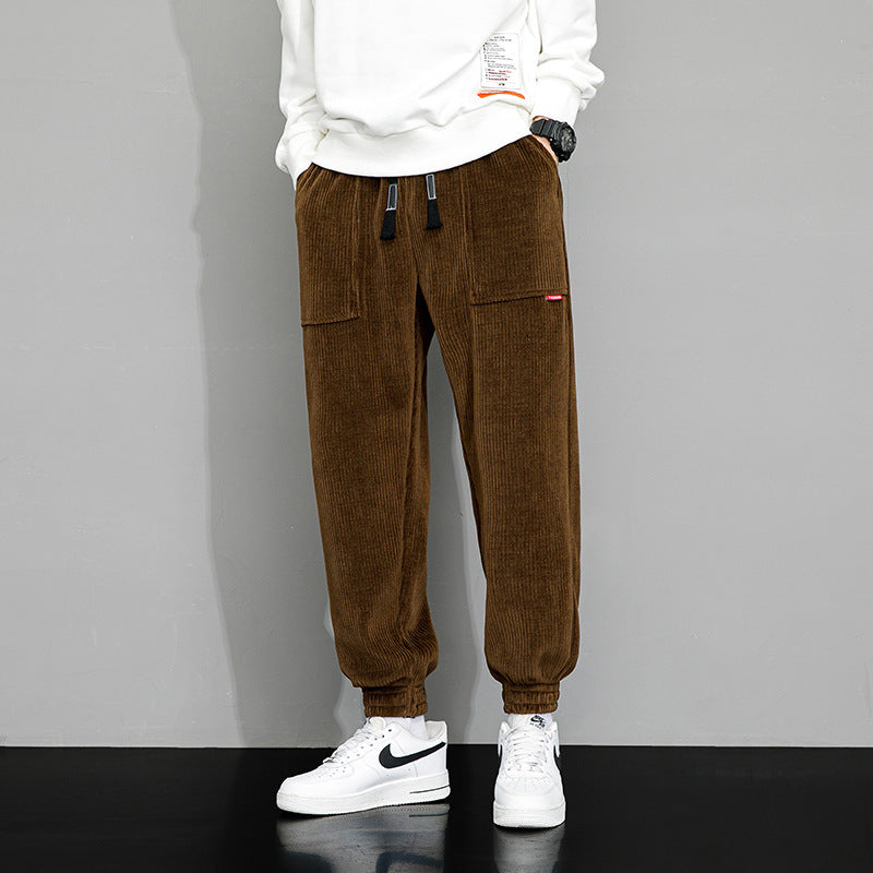 Pantalones Holgados de Pana de Pierna Ancha Ideales para Otoño e Invierno