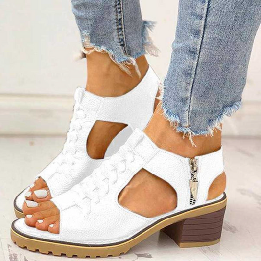Sandalias de tacón alto con ajuste de soporte y diseño transpirable I Ideal para el verano