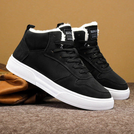 Zapatos Deportivos Altos con Forro Polar para Hombres | Ideales para Invierno