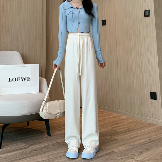 Pantalones de Pierna Ancha y Talle Alto Tejidos para Mujer | Ideales para Todas las Temporadas